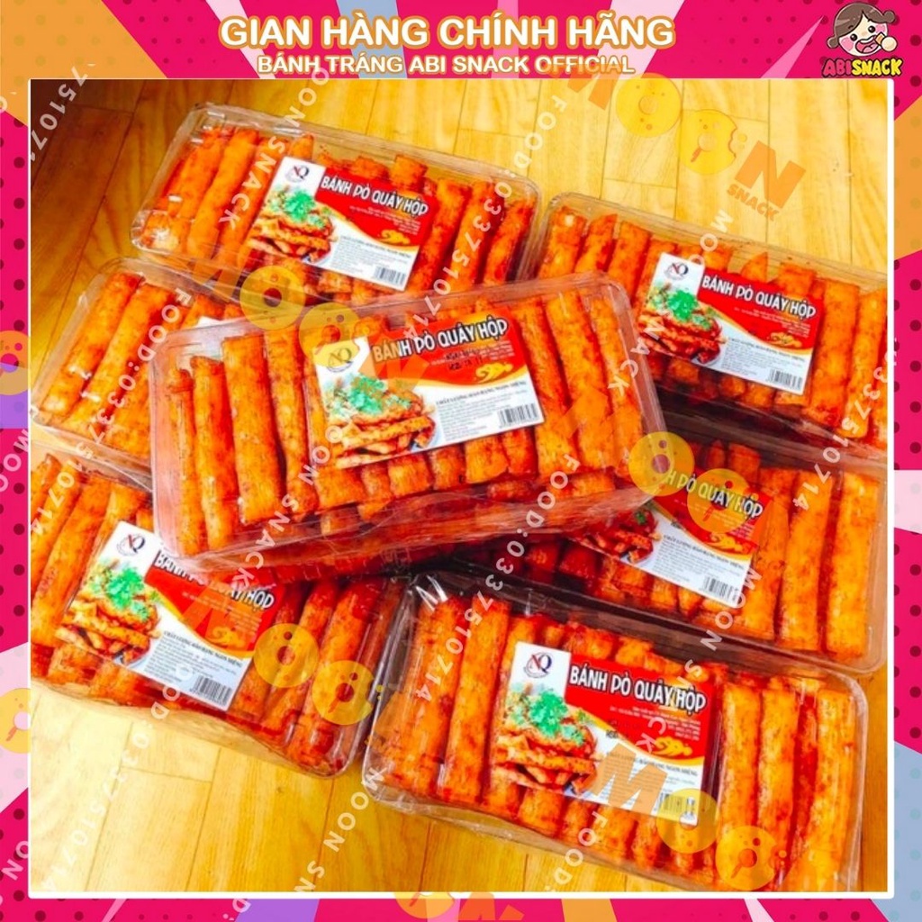 Bánh pò quẩy hộp lớn nhiều loại quẩy/xiên/viên/miếng Ngọc Quỳnh  Paco Food gần 70 que hộp lớn 320g-món ăn vặt hot trend