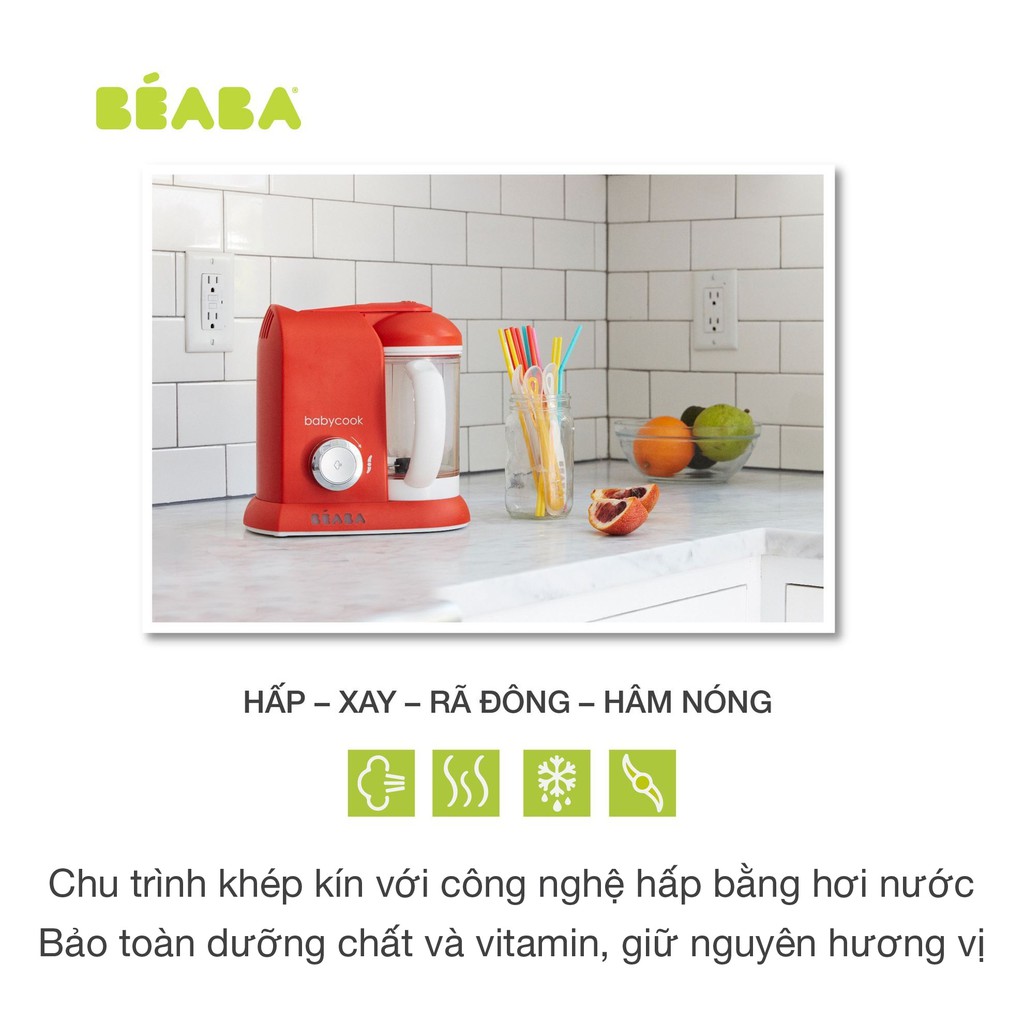 MÁY HẤP XAY ĐA NĂNG BÉABA BABYCOOK  CHO BÉ