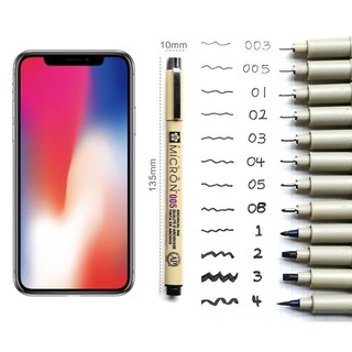 Bút line đi nét Sakura pigma micron đủ size (003 - Brush)