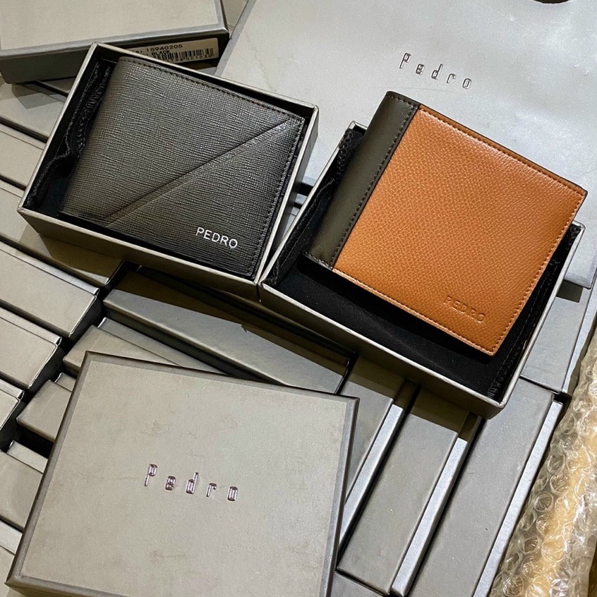 Ví nam Pedro. mẫu mới fullbox túi + giấy hãng