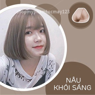 Thuốc nhuộm tóc màu Nâu khói lạnh (không cận tẩy, tặng gang tay và oxy)