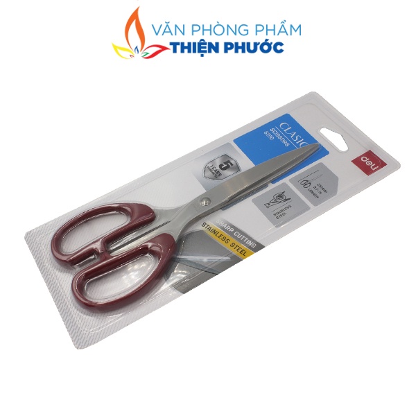 Kéo cắt giấy vải lớn đa năng Deli 6009/6010 THIỆN PHƯỚC