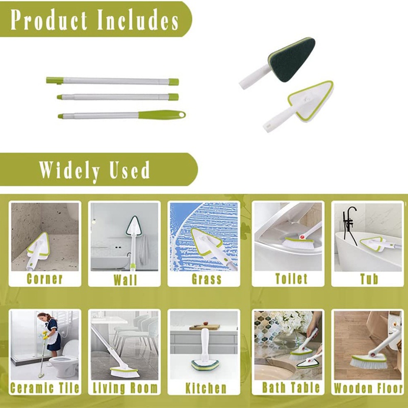 Bàn Chải Tắm Cán Dài 2 Trong 1 Bằng Lông Cứng