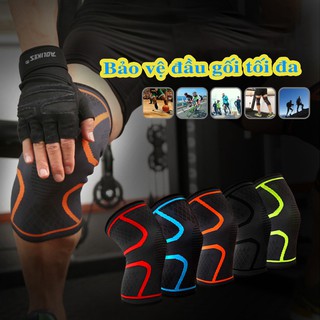 Bó gối đàn hồi, Băng bảo vệ đầu gối tập gym thể thao Aolikes AL7718 - Đai Nịt đầu gối co giãn giá rẻ