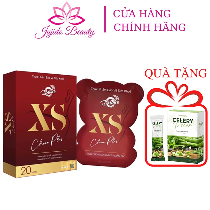 Kẹo Socola Giảm Cân Xs Choco Plus, Chocolate Bibico Con Gấu Giảm Mỡ Hiệu Quả Cấp Tốc Chính Hãng Hộp 20 Viên