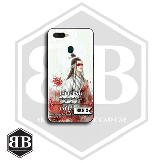 Ốp lưng kính cường lực Oppo F9 / A5S / A7 hoa bỉ ngạn nhìn là mê