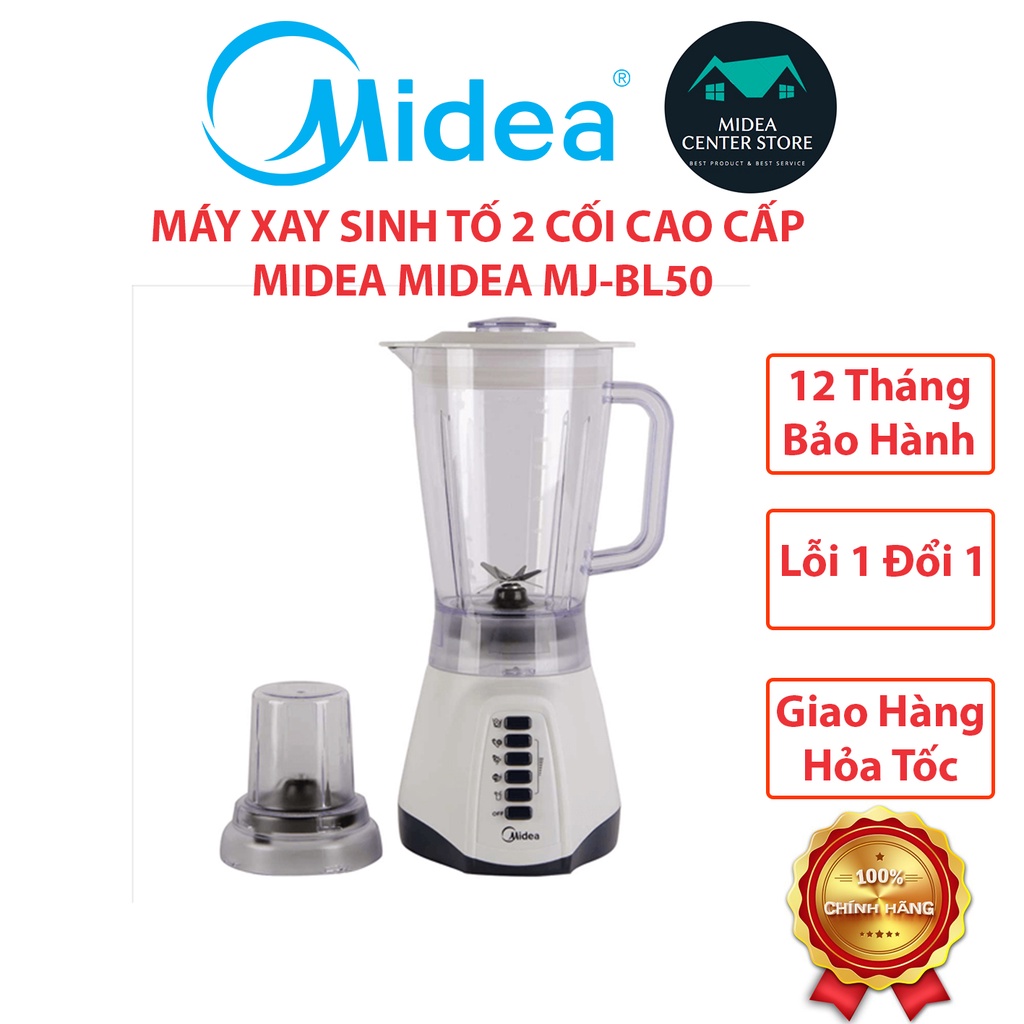 [Chính hãng] Máy xay sinh tố MIDEA MJ-BL50 chính hãng, bảo hành 12 tháng , lỗi 1 đổi 1 trong 7 ngày