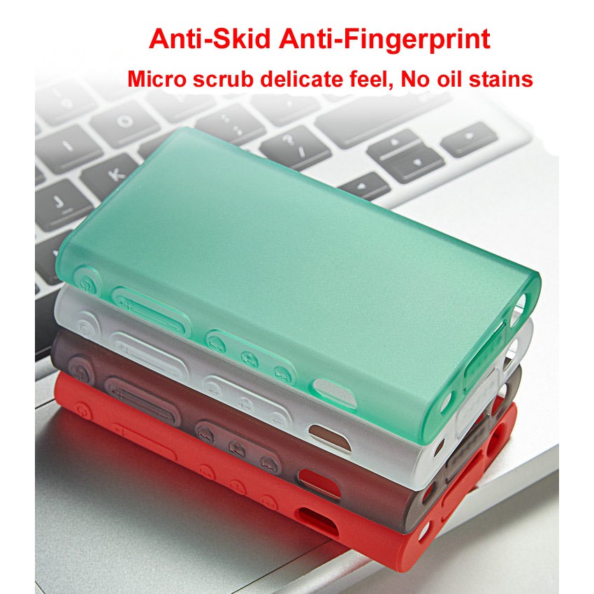 Ốp Điện Thoại Tpu Mềm Nhám Chống Sốc / Vân Tay Cho Sony Walkman NW A50 A55 A56 A57