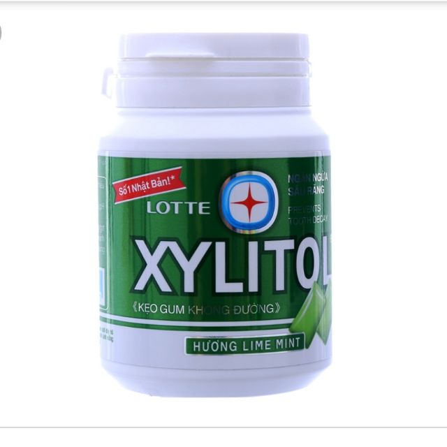 Singum Xylitol hương bạc hà chanh hũ 58g