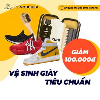 HCM [E-Voucher] Giảm 100K cho đơn hàng Vệ Sinh Giặt Sneaker, Giày Thể Thao từ 300K - tại ứng dụng HERAMO