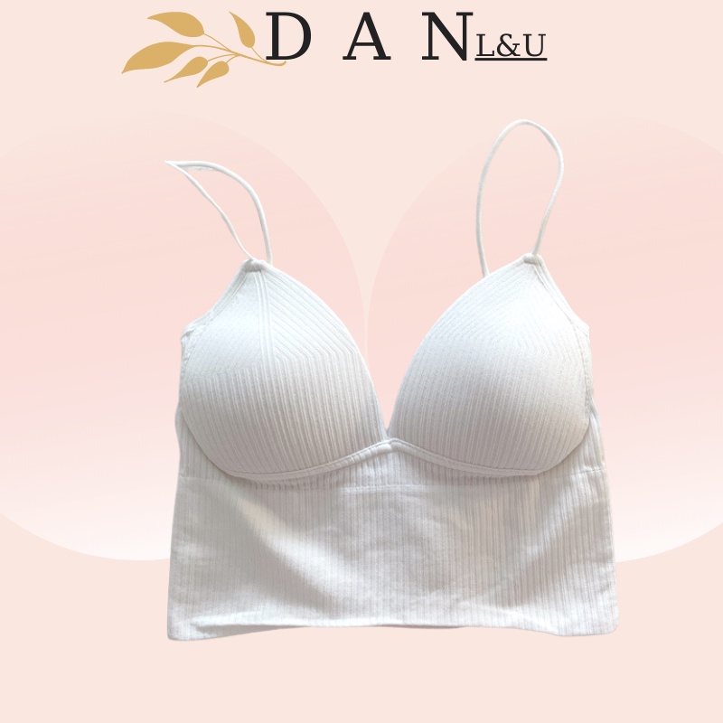 Áo Ngực Su Gân Tăm Đệm Mỏng Nâng Ngực Sexy Cho Nữ DAN L&amp;U 1833