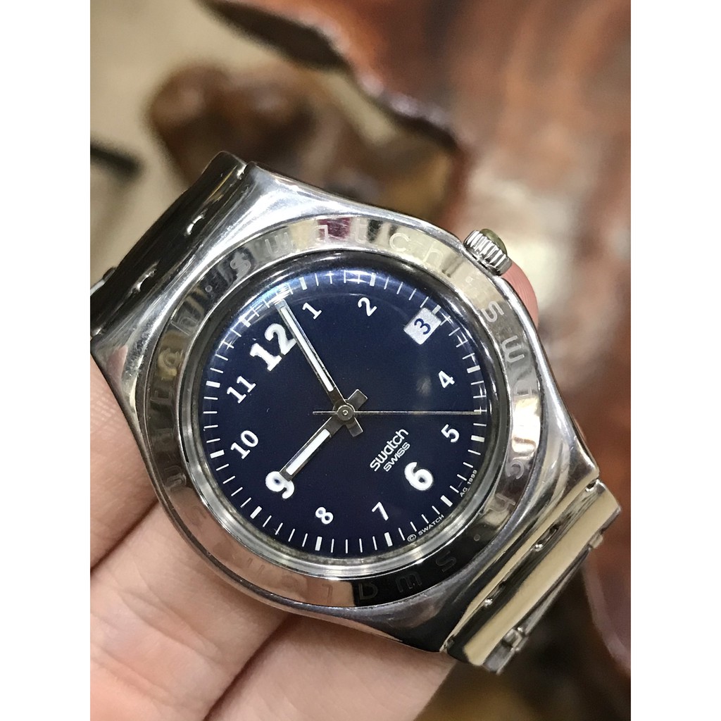 Đồng hồ nam SWATCH SWISS mặt xanh đen - THỤY SỸ thiết kế sang trọng