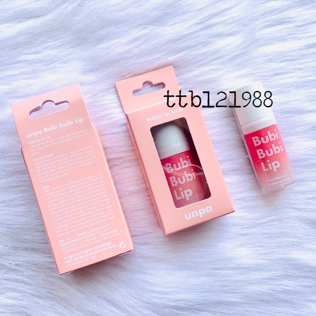 Tẩy Tế Bào Chết Môi Unpa Bubi Bubi Lip - Son Dưỡng Bubi - Ngủ Môi Bubi Lip | BigBuy360 - bigbuy360.vn