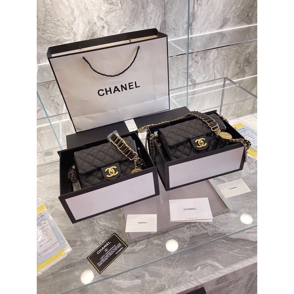 túi tua rua đeo vai cảm giác chỉnh chu hơn một chút, thuộc loại minicf! Phần dây xích siêu xinh 𝘾𝙝𝙖𝙣𝙚𝙡 CN 𝘾𝙝𝙖𝙣𝙚𝙡