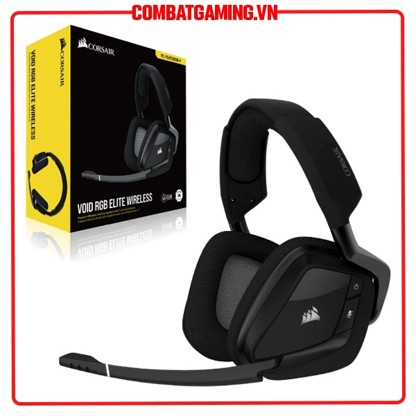Tai Nghe Không Dây Corsair Void RGB Elite 7.1 Wireless - Hàng Chính Hãng NPP SPC