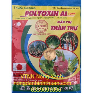 Trừ bệnh sinh học polyoxin al 10wp đặc trị thán thư thanh long, vàng lá hành - polyoxin 10wp