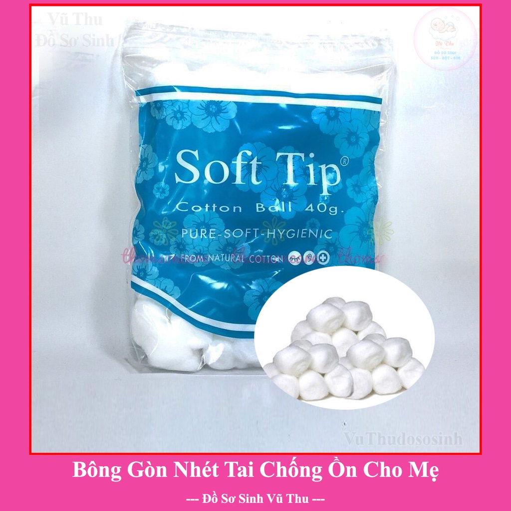 Bông Nhét Tai Cho Mẹ Bông Viên Softip Bông Tròn Softip Bông Gòn Phụ Nữ Sau Sinh