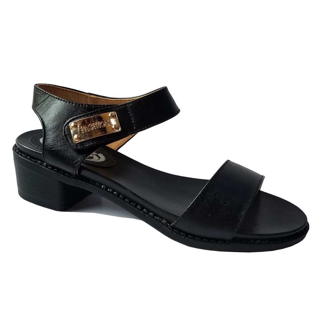 Giày Sandal Cao Gót BIGBEN Da Bò Cao 4 Phân GCG55