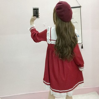 Đầm thủy thủ Retro đỏ