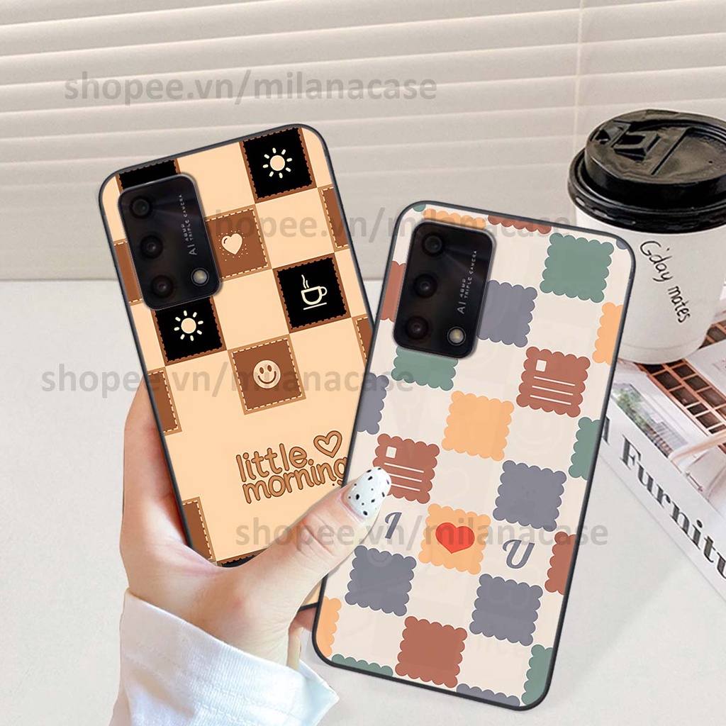 Ốp Oppo A74 / A94 / A95 caro họa tiết nhiều màu sắc siêu đẹp thời trang cá tính