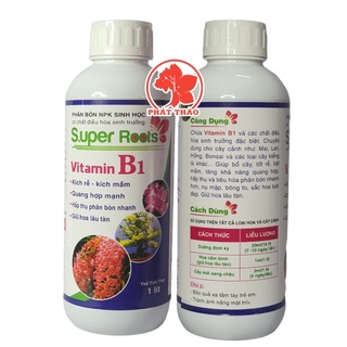 Phân Bón Lá Super Root B1 1 Lít, dùng cho cây hoa lan và cây hoa kiểng