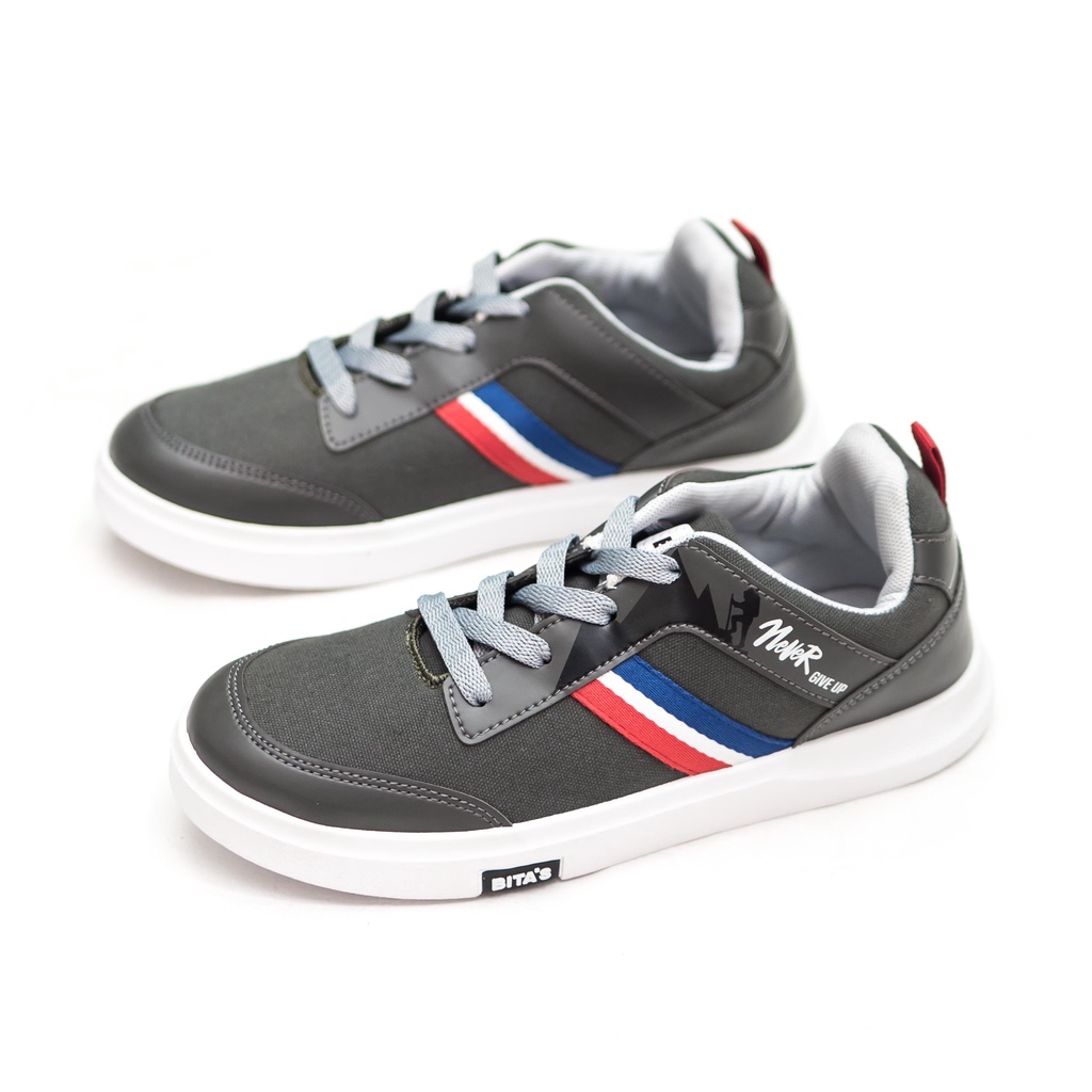 GIÀY THỂ THAO BATA HỌC SINH BÉ TRAI BITA'S GVBT.79 (NAVY + XÁM) - BITAS SPORT SNEAKERS