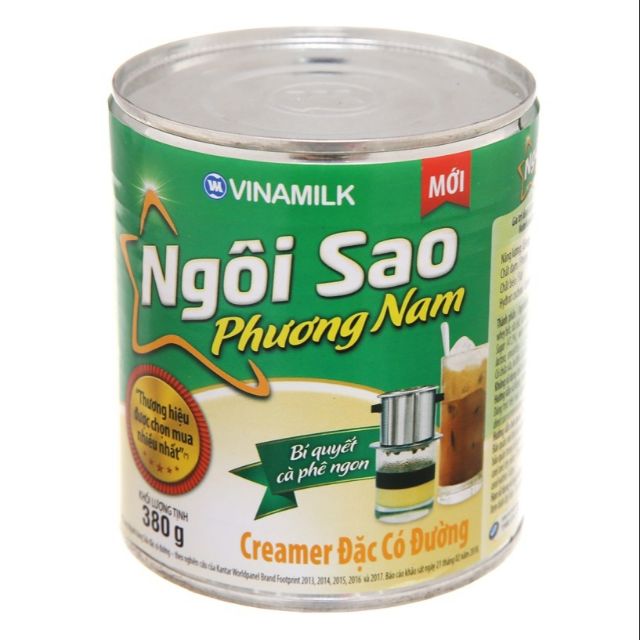 Sữa đặc ngôi sao phương nam hộp thiếc 380g