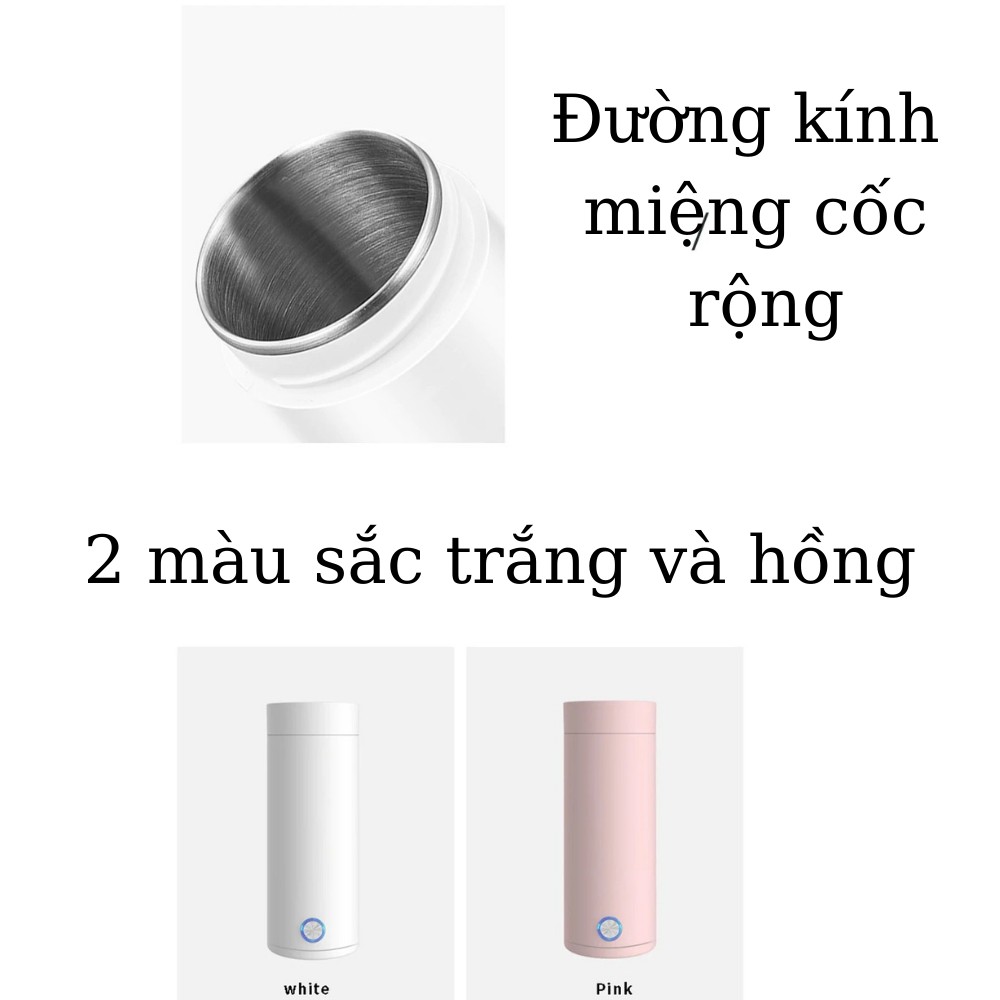 [Mã LT50 giảm 50k đơn 250k] Bình đun nước nóng kiêm giữ nhiệt lõi inox TiLoKi TGN.02 dung tích 400ml