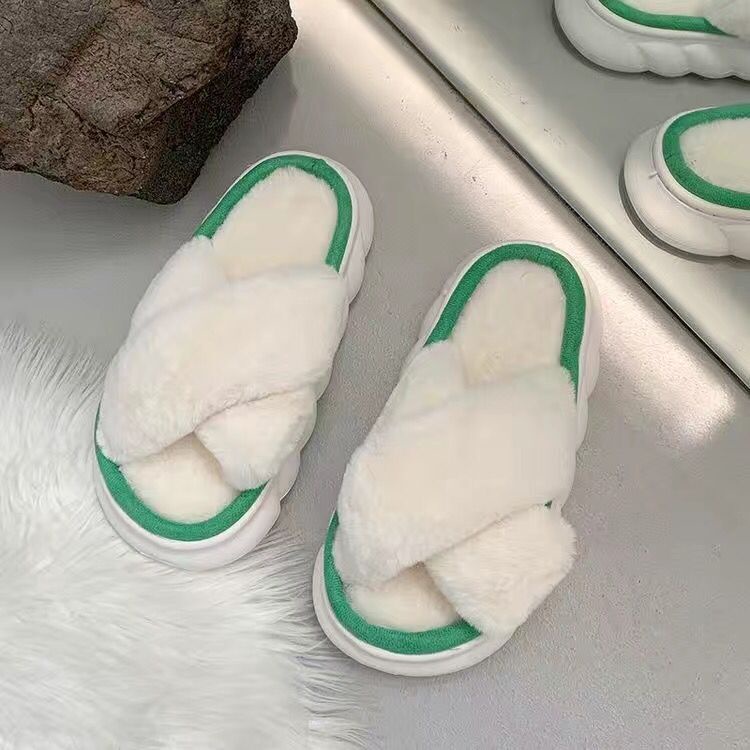 Dép Cotton Đi Trong Nhà Đế Dày Chống Trượt Thời Trang Cho Nữ