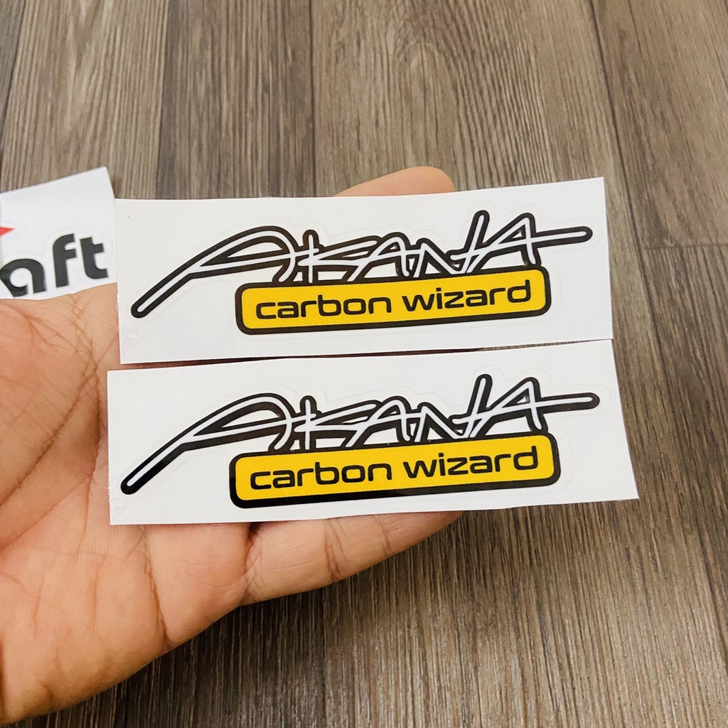 (TEM in UV) Tem chữ ký, tem LOGO chữ AKANA, tem trang trí xe máy