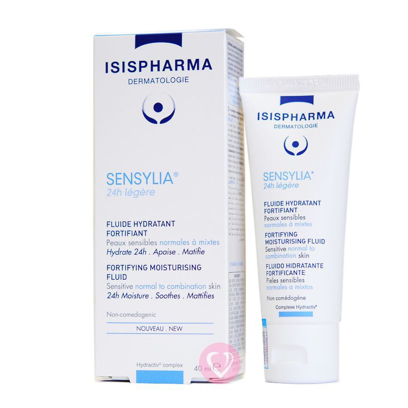 Kem giữ ẩm và làm giảm nóng rát, kích thích da - Isis Pharma Sensylia 24h 40ml