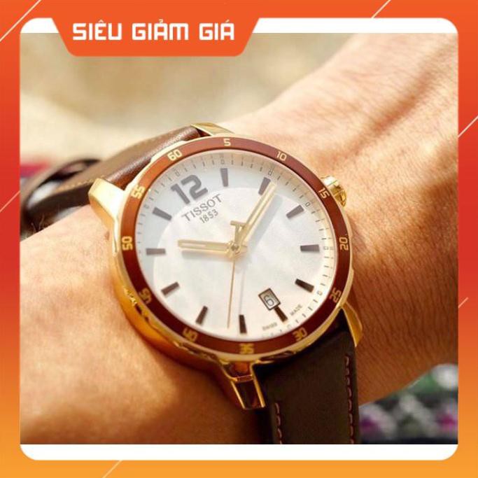 [New 2021] Đồng hồ nam Tissot T0954103603700 dây da mạ vàng hồng Full Box ⚜️Hàng Authentic⚜️