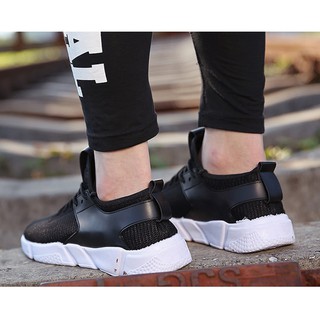 Giày sneaker thời trang nam cao cấp-  MS5 - đen trắng