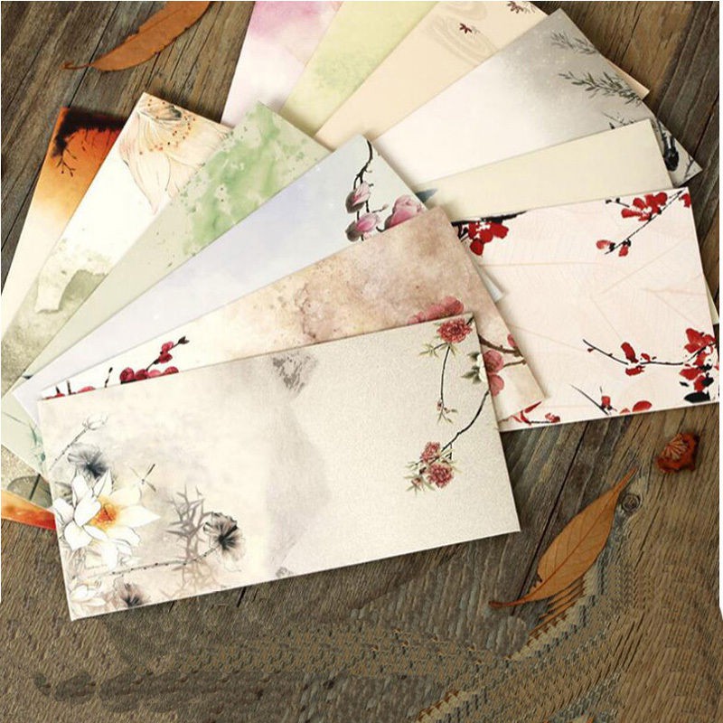 Set 10 phong bì cưới phong cách Trung Hoa độc đáo