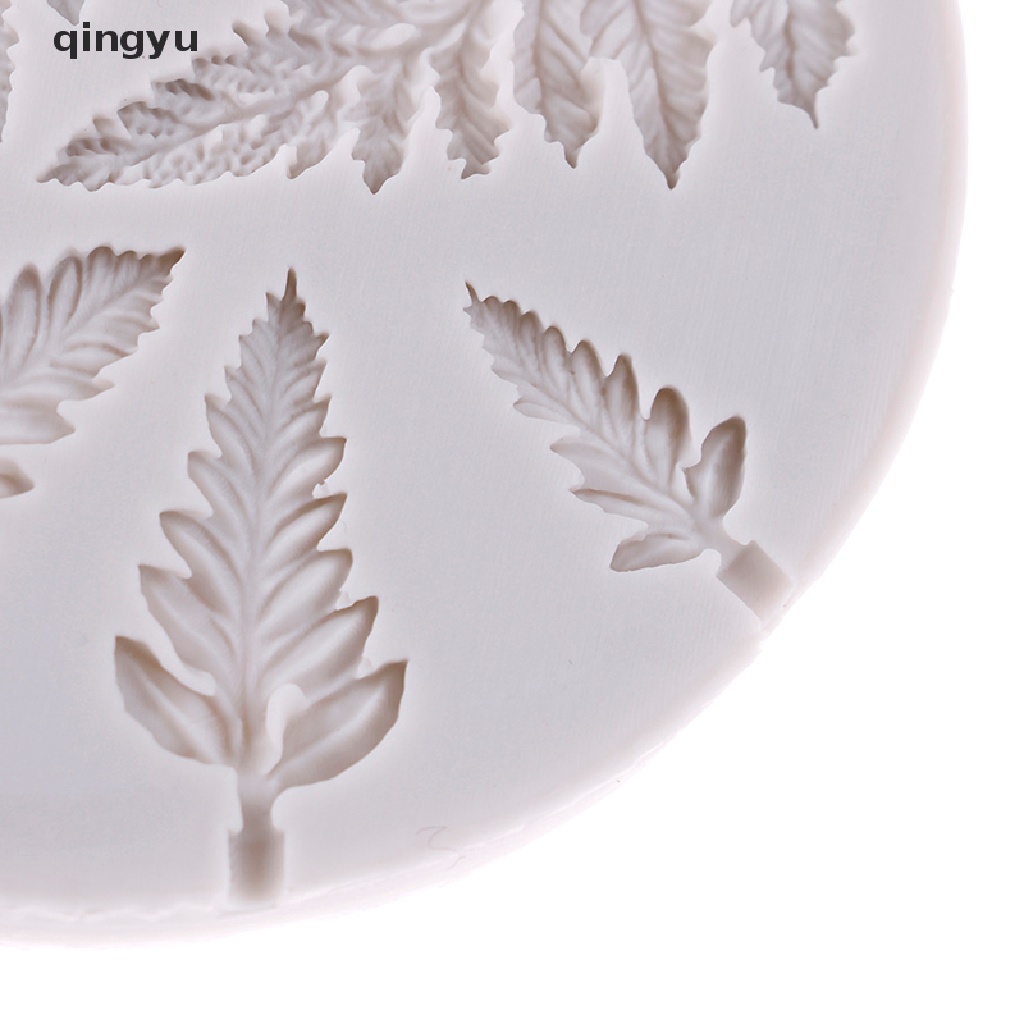 Qingyu Khuôn silicone Làm Kẹo Đường / Sô Cô La Hình Chiếc Lá