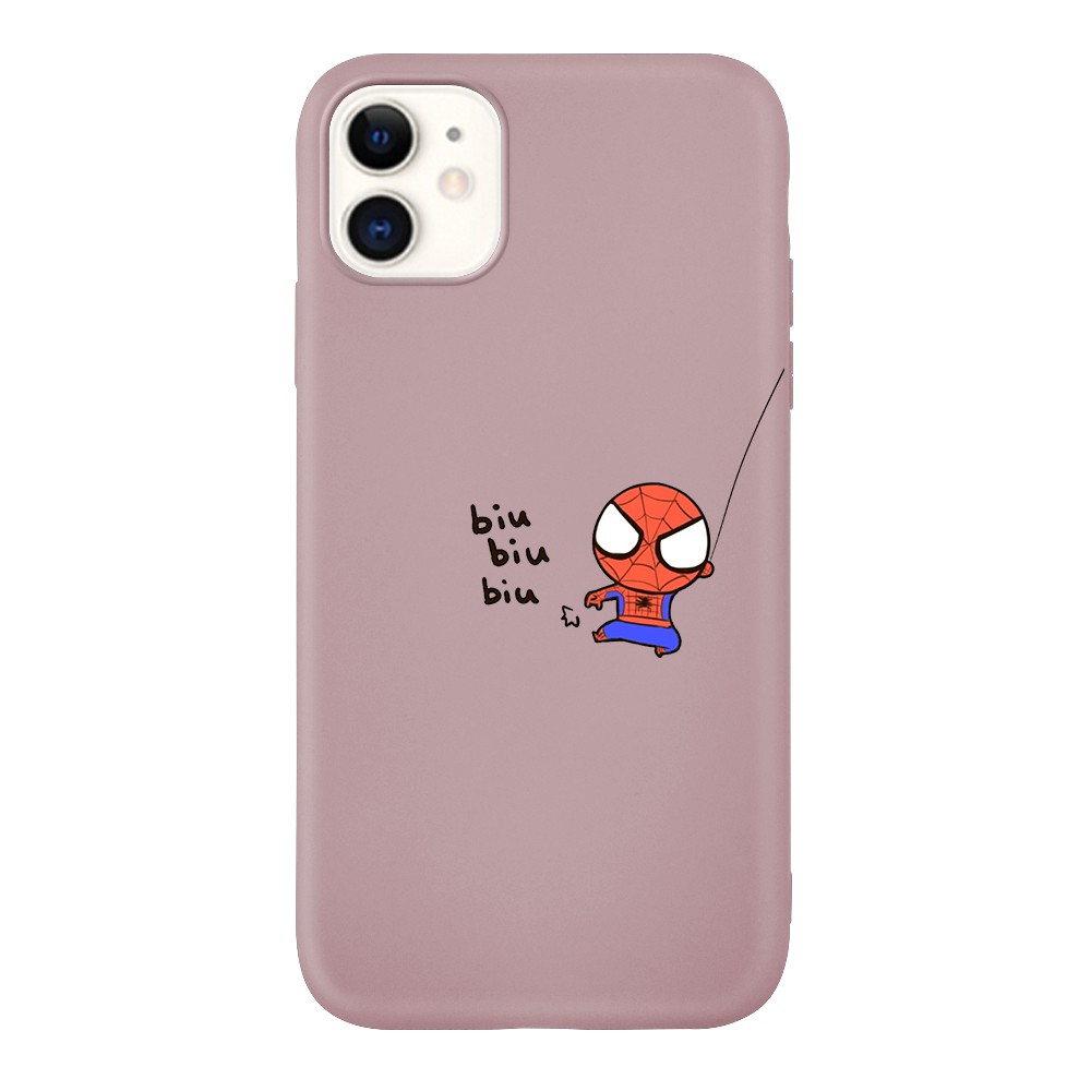 Ốp lưng silicone mềm hình người nhện cho IPhone 6 6s 7 8 Plus X XS XR XSMax 11 11Pro Max | BigBuy360 - bigbuy360.vn