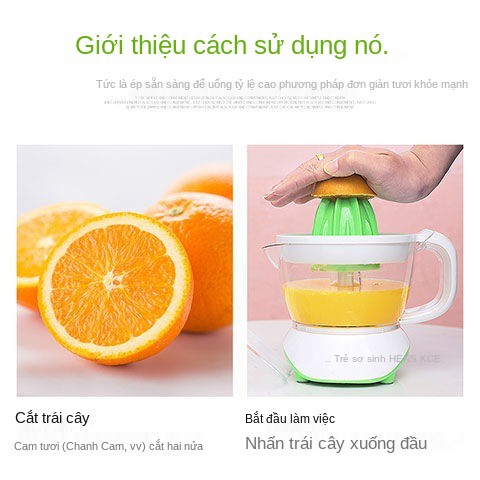 Máy ép nước cam chanh điện trái cây Hướng dẫn sử dụng gia đình mini màu