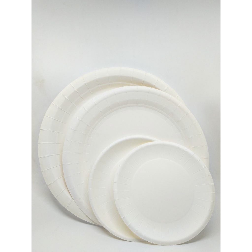 10 Dĩa giấy trắng đựng thức ăn nhiều kích cỡ tiện lợi an toàn, đảm bảo vệ sinh, bảo vệ môi trường