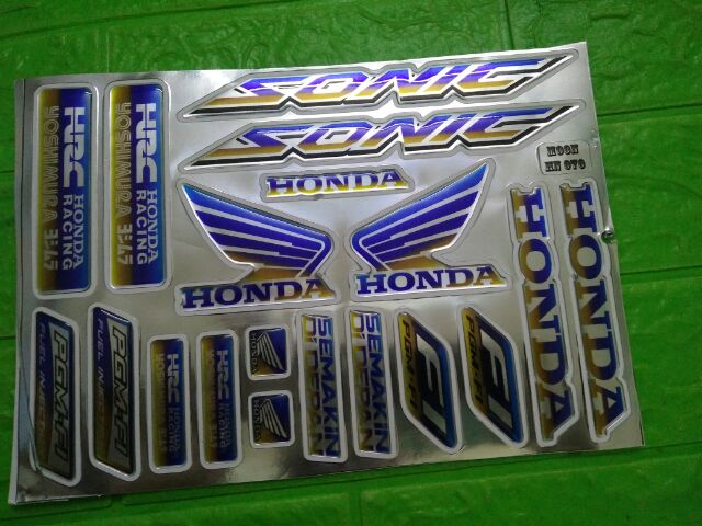 Bộ tem nổi Sonic phản quang hàng nhập Thái