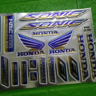 Bộ tem nổi Sonic phản quang hàng nhập Thái