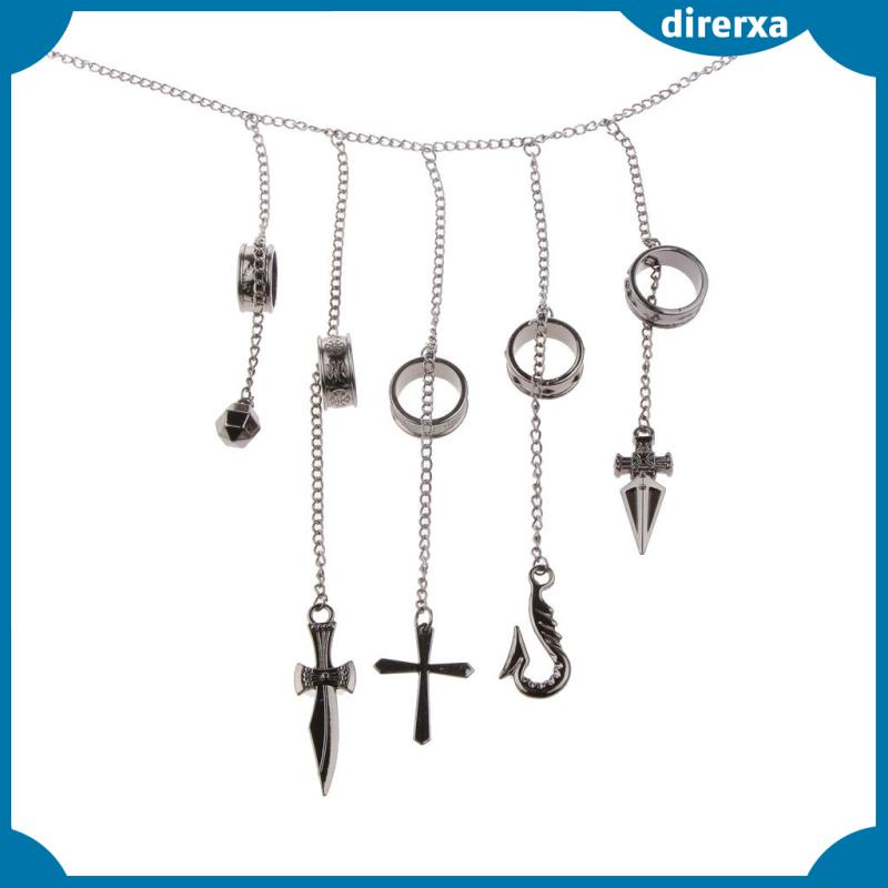 Vòng tay thiết kế 5 nhẫn phong cách hoạt hình Hunter x Hunter Kurapika độc đáo