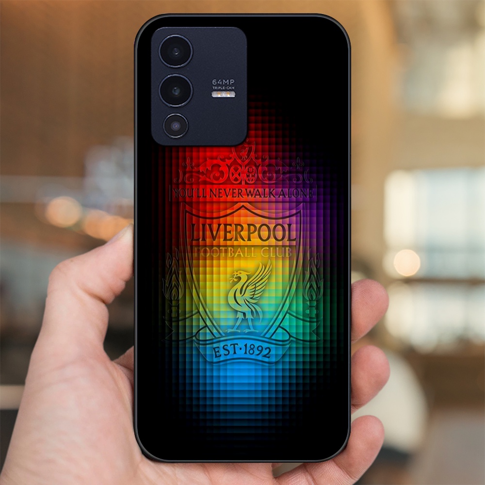 Ốp lưng Vivo V23 5G viền đen in hình Liverpool FC