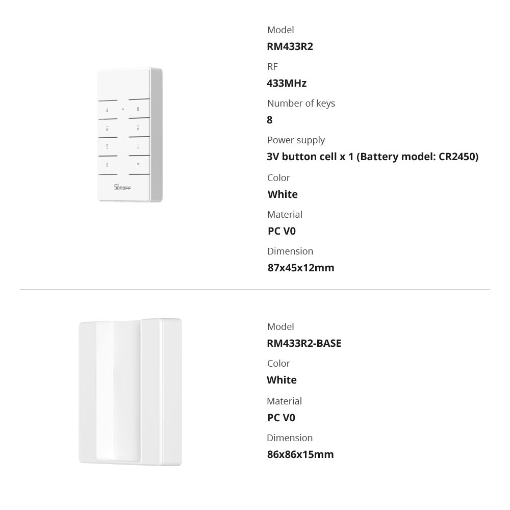 Điều Khiển Từ Xa Đa Năng Sonoff RM 433  Choose RM433, Mua Hàng, Đế Choose RM433BASE