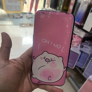 Ốp lưng oppo A71 heo hồng bóng