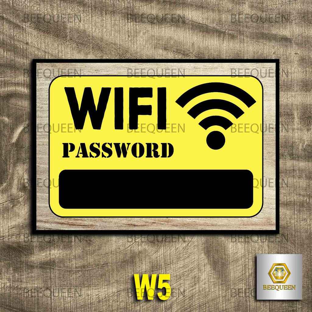 [20 Mẫu] Biển Wifi Trang Trí Quán - Biển Pass Wifi