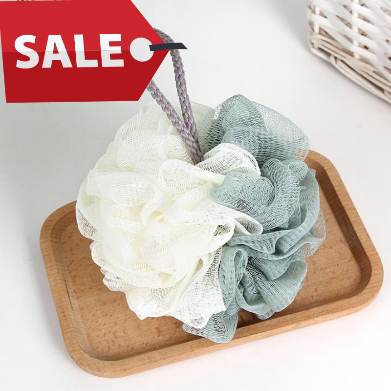 Bông tắm tròn vải lưới mềm mịn 2 màu Pastel - Bông tắm tạo bọt cao cấp Hàn Quốc làm sạch da hiệu quả, giá tốt.