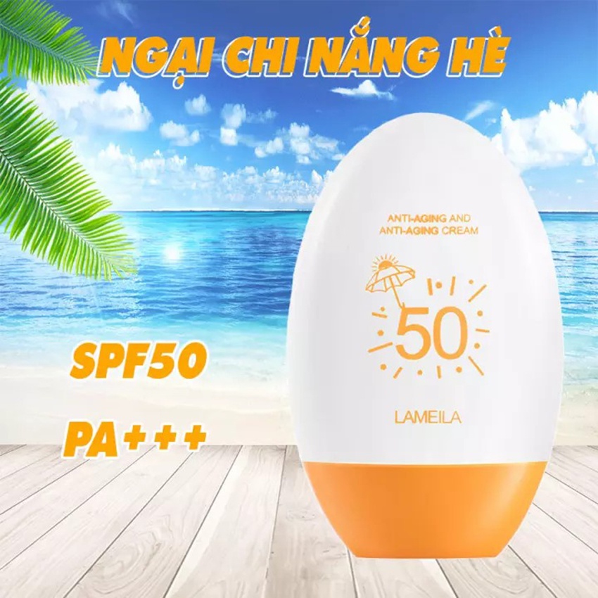 Kem Chống Nắng Toàn Thân Lameila 55ML,SPF=50 PA++,Kem Không Trôi Ngay Cả Ở Trong Nước.Bảo Vệ Da,Dưỡng Ẩm.