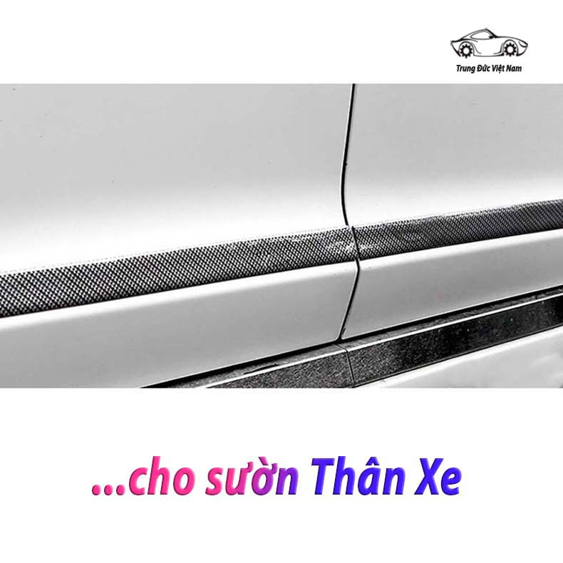 Decal Carbon Dán Xe Ô Tô - Chống Trầy Xước - Rộng 5cm-7cm