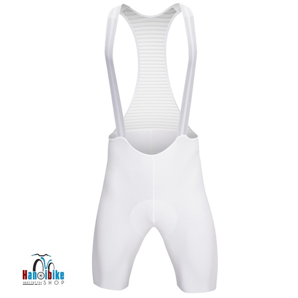 Quần bỉm yếm dây đeo xe đạp Darevie Color Bib Short cao cấp màu Trắng