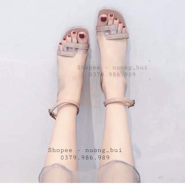 Sandal cao gót đế vuông dáng hàn quốc cao 5cm - mã 751 | BigBuy360 - bigbuy360.vn